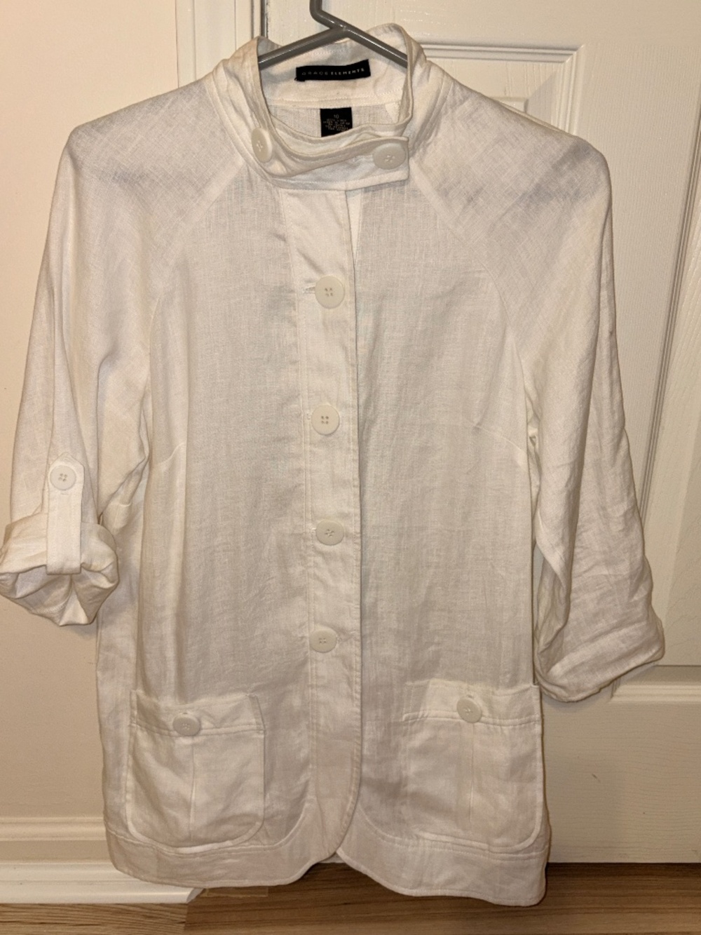 100% Linen Grace Elements Utility jacket.
